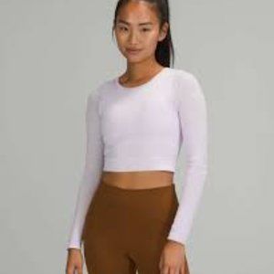 Lululemon Ebb to Street Long Sleeve in Lilac NWT
